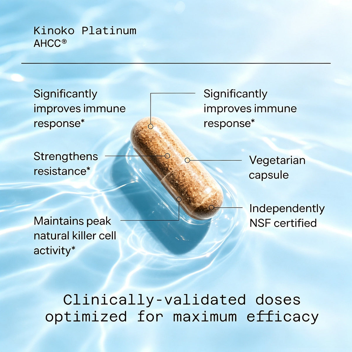 AHCC® Platinum - Kinoko® Platinum QUALITY OF LIFE