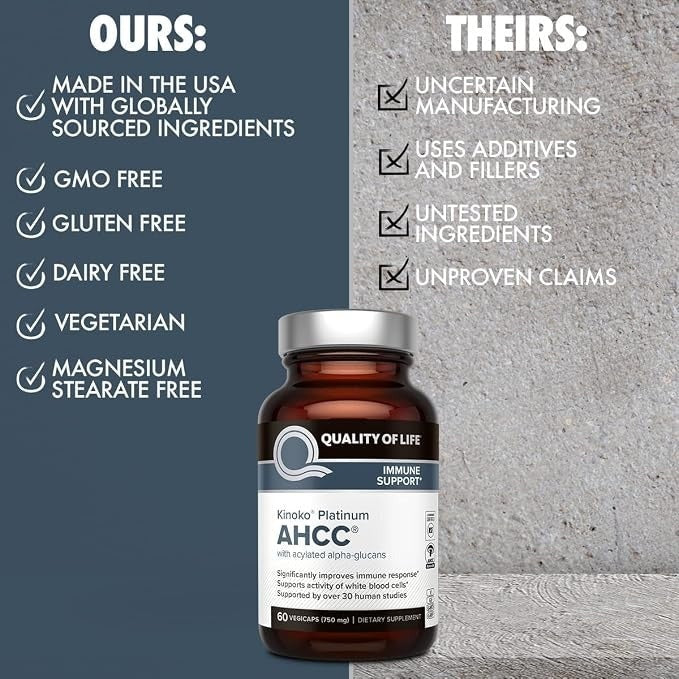 AHCC® Platinum - Kinoko® Platinum QUALITY OF LIFE